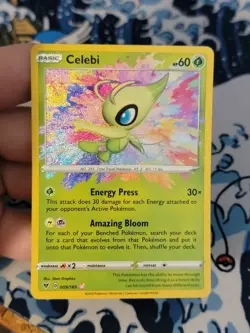 Pokemon Card TCG - Celebi 009/185 Amazing Rare Vivid Voltage Near Mint - Image 1