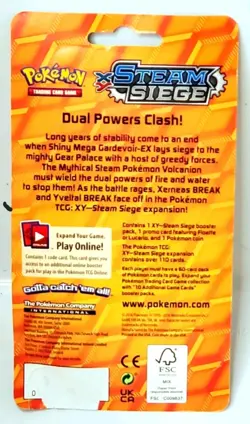 XY Steam Siege CheckLane Promo wth FLOETTE Holo card + Coin - - Pokemon TCG - Image 2