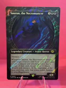 Sauron, the Necromancer (Showcase) (Surge Foil) Universes Beyond: the Lord of... - Image 1
