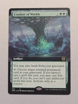 Conduit of Worlds (Extended Art) Phrexia: All Will Be One - MTG - LP - Image 1