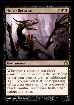 MTG Grave Betrayal LP Light Play Return to Ravnica [3988] - Image 1