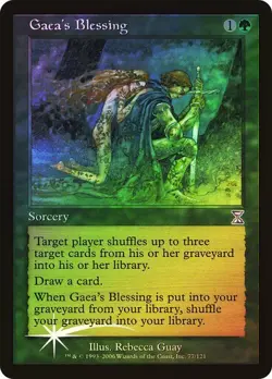 Time Spiral Timeshifted MTG Foil Gaea's Blessing Magic - Image 1