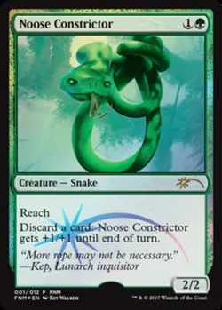 Noose Constrictor - Foil FNM 2017 - FNM Promos #164/205 MTG Magic The Gathering - Image 1