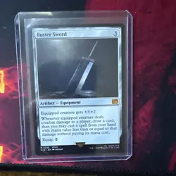 Buster Sword - M0255 - Regular - NM - Final Fantasy Magic the Gathering - Image 1