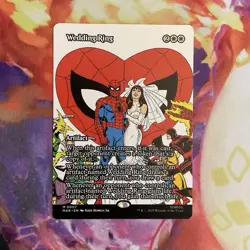 Wedding Ring Magic The Gathering Spider-Man Mythic Rare Borderless Artifact 0007 - Image 1