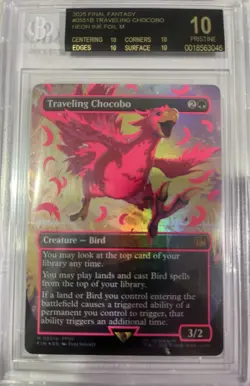 BGS 10 BLACK LABEL Magic the Gathering Traveling Chocobo Neon Pink Final Fantasy - Image 3