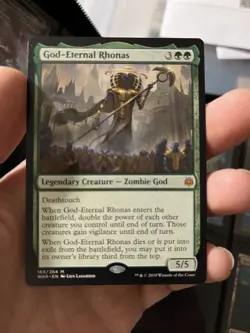 MTG Magic the Gathering God-Eternal Rhonas (163/330) War of the Spark LP - Image 1