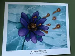 MTG Lotus Bloom Print High Quality From The Family Of Christopher Rush - Image 1