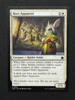 Hare Apparent - FDN 0015 - NM - MTG Magic - Image 1