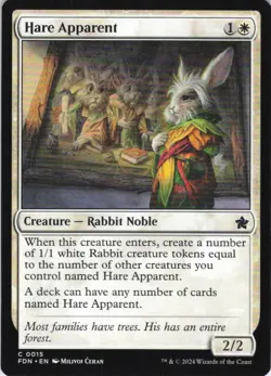 MTG Hare Apparent (15) | NM | Foundations {FDN} - Image 1