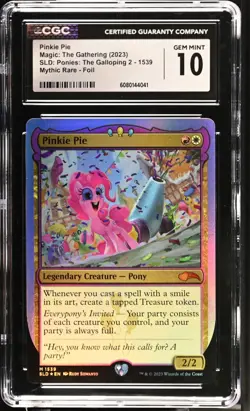 Pinkie Pie (Foil) - My Little Pony Secret Lair Drop - CGC Gem Mint 10 - Image 1