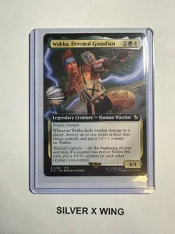 Wakka, Devoted Guardian Extended Art x1, MTG, Final Fantasy Commander, FIC, NM - Image 1