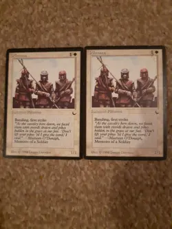 MTG - 2 x Pikemen - The Dark - Image 1