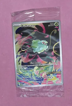2025 Pokemon Mega Evolution Bulbasaur Sealed Stamp Promo 133/132 - Image 1