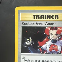 Pokemon Vintage Team Rocket’s Sneak Attack Holo 16/82 WotC - Image 3