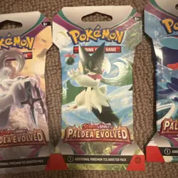 Pokemon TCG: Paldea Evolved Sleeved Blister Packs full art set. Brand New Sealed - Image 5