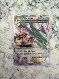 2021 Pokemon Celebrations Classic Collection Confetti Holofoil #76 M Rayquaza EX - Image 1