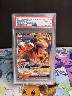 2017 Pokemon Sun & Moon Burning Shadows Charizard GX 20/147 PSA 10 Gem Mint - Image 2