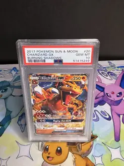 2017 Pokemon Sun & Moon Burning Shadows Charizard GX 20/147 PSA 10 Gem Mint - Image 3