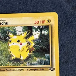 Pokemon TCG Pikachu 60/64 Jungle 1st Edition Vintage Rare LP - Image 4