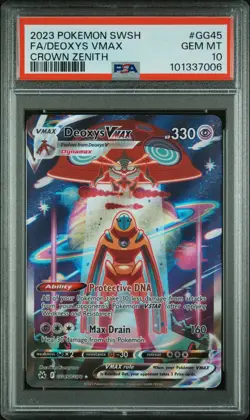 2023 Pokemon Sword And Shield Crown Zenith #GG45 Deoxys Vmax PSA 10 - Image 1