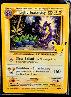 Pokemon TCG Light Toxtricity #SWSH137 Promo Celebrations - Image 3