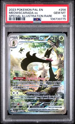 2023 POKEMON PAL EN-PALDEA EVOLVED #256 MEOWSCARADA EX PSA 10 - Image 1