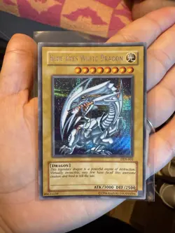 Blue-Eyes White Dragon DDS-001 Yu-Gi-Oh! Video Game Promotional Mp/Hp. - Image 1