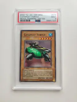 Yu-Gi-Oh Catapult Turtle PSA 9 1st 1.Edition MRD Metal raiders - Image 1