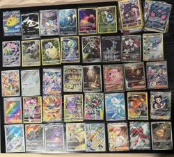 100x English Pokemon Cards IR SR SIR V/VSTAR/VMAX/EX Holo Lot -ALL SHOWN NM/M - Image 1