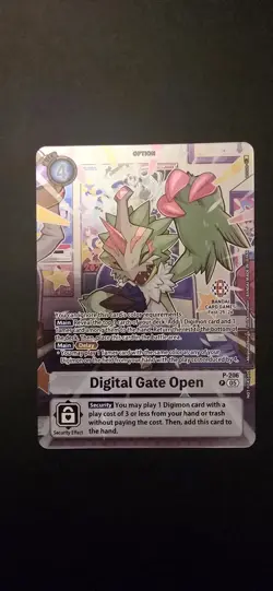 Digimon TCG Digital Gate Open Bandai Card Games Fest 25-26 Stamp Exclusive Promo - Image 1