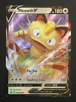 Meowth V - Promo SWSH: Sword & Shield Promo Cards SWSH004 NM - Image 1