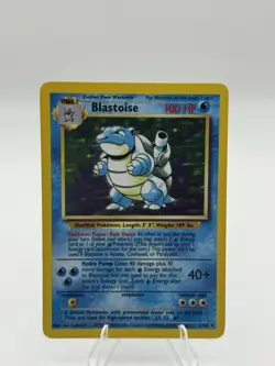 Pokemon TCG Blastoise Base Set Holo Unlimited Rare Card 2/102 LP Condition - Image 2