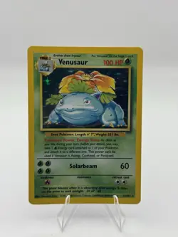 Pokemon TCG Venusaur Base Set Holo Unlimited Rare Card 15/102 MP Condition - Image 2