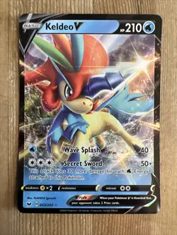 Keldeo V - 053/202 - Pokemon Sword & Shield Base Set Ultra Rare Card NM - Image 1