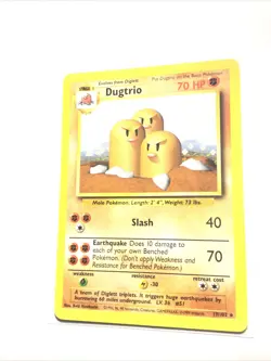 DUGTRIO - 19/102 - Base Set - Pokemon Card - EXC - Image 1
