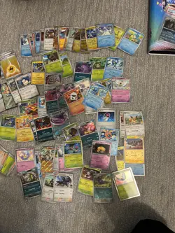 Pokemon Card Binder Collection Lot Random Cards Bulk Binder Includes Holos NM - Image 2