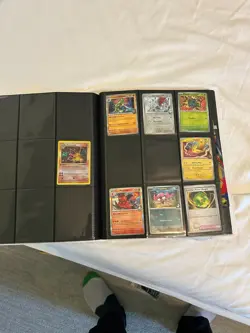 Pokemon Card Binder Collection Lot Random Cards Bulk Binder Includes Holos NM - Image 4