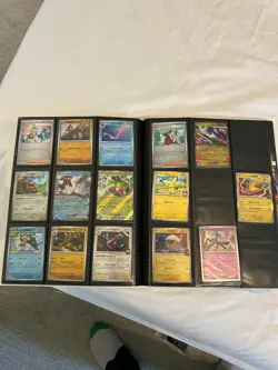 Pokemon Card Binder Collection Lot Random Cards Bulk Binder Includes Holos NM - Image 5