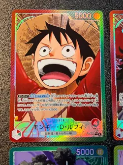 6 Set Leader Luffy/ Roger/Ace/Jinbe/Nami/Imu ONE PIECE CARD JPN OP13 - Image 2