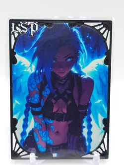 Goddess Story - Black Metal Waifu Trading Card - Jinx - NUMBERED 013/200 - Image 1