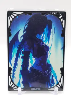 Goddess Story - Black Metal Waifu Trading Card - Jinx - NUMBERED 013/200 - Image 2