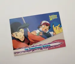 Pokemon Topps The Tumultuous Waters Trading Card 2000 Blue Logo Movie Edition - Image 1