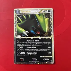 2010 Pokemon TCG Tyranitar Prime Holo Card 88/95 Ultra Rare HGSS Unleashed - Image 1