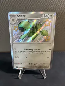 Pokemon TCG Scizor Shiny Paldean Fates Ultra Rare Card 191/091 Scarlet & Violet - Image 1