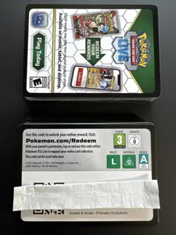 70x Pokemon SCARLET & VIOLET Destined Rivals & Prismatic Evolutions Code Cards - Image 1