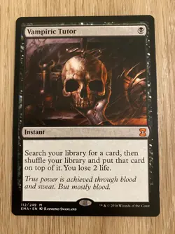 Vampiric Tutor Eternal Masters Lightly Played - Image 1