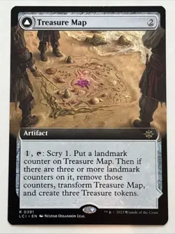 MTG The Lost Caverns of Ixalan Treasure Map Extended Art 0391 NM Rare - Image 1