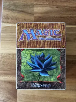Rare Vintage Black Lotus Juzam Djinn Ultra Pro Deck Box 1997 Magic the Gathering - Image 1