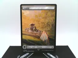 Swamp 0023 (Full Art) UB: Jurassic World REX Basic Land MTG Magic - Image 1